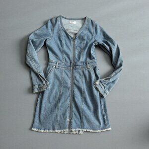 TINSELTOWN Denim Long Sleeve Dress Size Small